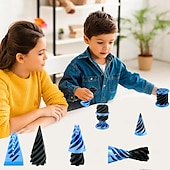 cheap Novelty Toys-2 Pack Fractal Fidget Hexagon3D Printed Hexagon Fidget ToyInfinity Cube Sensory ToysHexagon Spiral Visual Fingertip Toys for Stress Anxiety Kids &amp; Adults Infinity Cubes
