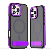 お買い得  iPhone用ケース-電話 ケース 用途 iPhone 16 Pro Max プラス iPhone 15 プロマックスプラス iPhone 14 Pro Max Plus バックカバー スタンド付き 磁石バックル 耐衝撃 レトロ風 PC シリコーン