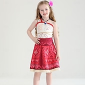 preiswerte Kostüme für Mädchen-Moana Prinzessin Moana Kleid Kostüm Film- und TV-Themenkostüme Film Cosplay for Mädchen Kinder Karneval Kindertag Welttag des Buches Party Geburtstag Strand
