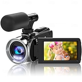 お買い得  アクションカメラ-ビデオカメラ、ビデオカメラ、HD 4K、48MP、ビデオレコーダー、カメラ、ビデオブログ用カメラ、DV、ビデオカメラ、デジタルズーム