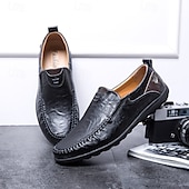 abordables Chaussures sans lacets &amp; mocassins-Mocassins à enfiler en similicuir marron clair pour hommes avec détails cousus à la main – chaussures décontractées confortables pour le travail, les voyages et le quotidien