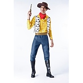 levne Pánské kostýmy-Příběh hraček Dřevnatý Cosplay kostým Halloween rekvizity Maškarní Anime předvečer Všech svatých Filmové kostýmy for Pánské Dospívající Dospělé Vánoce předvečer Všech svatých Nový rok