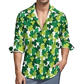 abordables Vêtements pour Hommes-Blouse / Chemise Dessin animé Manga La Saint-Patrick 2026 Mode Occasionnel Graphique pour Homme Adulte Impression 3D  pour Fête de la Saint-Patrick Décontracté Quotidien Festival