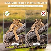 economico Videocamere di sorveglianza per esterni-telecamera da caccia con visione notturna alimentata ad energia solare, telecamere da caccia 50mp 4k, tempo di attivazione 0,3s, telecamera da caccia per il monitoraggio della fauna selvatica e la