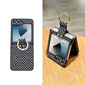 Χαμηλού Κόστους Samsung Θήκη-τηλέφωνο tok Για Samsung Galaxy Z Flip 6 Z Flip 5 Z Flip 4 Πίσω Κάλυμμα Δαχτυλίδι πόρπη Ανθεκτική σε πτώσεις Ρετρό PC