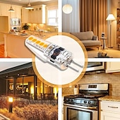 abordables Ampoules LED double broche-ampoules LED G4 à deux broches 3 W AC/DC 12-24 V, à intensité variable pour paysage, sous armoire, &amp;éclairage de lustre 10pcs