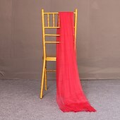 levne vodotěsné závěsy-valentýna svatba bílý závoj závoj závěs závěs židle opěradlo závoj svatební dekorace židle opěradlo strop závoj organza síťovina