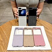 cheap Samsung Cases-Phone Case For Samsung Galaxy Z Flip 7 Z Flip 6 Z Flip 5 Z Flip 4 Back Cover Shockproof Retro PC