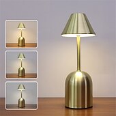 economico Lampade da tavolo-lampada da scrivania a led in ferro ricaricabile con usb &amp;regolazione tricolore per impieghi gravosi per bar ristorante
