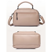 economico Borse a Tracolla-borsa a tracolla in similpelle da donna, piccola borsa casual con scomparti multi-cerniera, elegante borsa a tracolla quotidiana per viaggi e shopping colore vino nero bianco