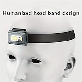 cheap Head Lights-Rechargeable LED Safety Light - High Visibility Magnetic Clip-On Hat Flashlight for Night Running Walking &amp; Hiking