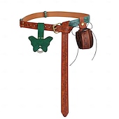 abordables Accesorios y más-Retro Antiguo Medieval Renacimiento Cinturón Vaina Bolsa de cinturón Pirata Vikingo Ranger Hombre Mujer Celta Vikingo Fantasía Víspera de Todos los Santos Carnaval Mardi Gras Fiesta LARP Adulto Más