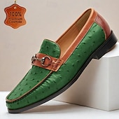 economico Mocassini in pelle premium-Per uomo Mocassini e Slip-Ons Mocassini Classici Di pelle Pelle Traspirante Comodo Antiscivolo Mocassino Vinaccia Blu Marrone Autunno Inverno