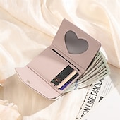 economico Per le donne-Portafoglio in PU inciso personalizzato miglior regalo per mamma – Regalo di matrimonio personalizzato per coppia portafoglio in pelle a pieghe con foto floreale per lei regalo per matrimonio festa