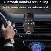 cheap Car Charger-Bluetooth 5.3 FM Transmitter for Car PD 30W+QC 3.0 Dual-Port Fast Car Charger Wireless FM Radio Bluetooth Car Adapter with Hands-Free Calling