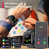 abordables Relojes inteligentes-Reloj inteligente T92 de moda para mujer, pulsera inteligente con control del ritmo cardíaco, del azúcar en sangre y de la temperatura corporal, NFC, llamadas por Bluetooth
