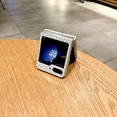 お買い得  サムスン用ケース-電話 ケース 用途 サムスンのギャラクシー Zフリップ6 Z Flip 5 Z Flip 4 バックカバー スタンド付き 磁石バックル ワイヤレス充電をサポート レトロ風 PC