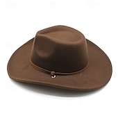Homme Chapeau de soleil Chapeau de cowboy Chapeau Fedora Trilby Noir Rouge Laineux Le style rétro Mode 18ème siècle État du Texas du quotidien Le thème de la fête Couleur unie / unie Ecran Solaire abordables Chapeaux homme-Homme Chapeau de soleil Chapeau de cowboy Chapeau Fedora Trilby Noir Rouge Laineux Le style rétro Mode 18ème siècle État du Texas du quotidien Le thème de la fête Couleur unie / unie Ecran Solaire