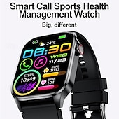 cheap Smartwatch-Smartwatch 2-Inch OLED Screen Bluetooth Call Voice Assistant Heart Rate And Blood Glucose Monitoring Waterproof Bluetooth Call Non-Invasive Blood Glucose Measurement Blood Component Measurem