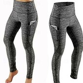 halpa Jooga-leggingsit ja sukkahousut-Naisten Joogahousut Jooga leggingsit Korka vyötärö Jooga Kuntosaliharjoitus Pilates Pyöräily Sukkahousut Tumman harmaa Musta Laivaston sininen Syksy Urheilu Urheiluvaatteet Elastinen Ohut