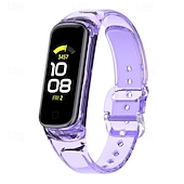baratos Pulseiras de relógio Samsung-Pulseiras de Relógio para Samsung Galaxy Fit 2 SM-R220 Silicone Substituição Alça Ajustável Pulseira Esportiva Pulseira