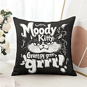 billige &quot;Quotes&amp;Saying Style&quot;-morsomt dyr dekorativt kasteputetrekk 1 stk myk firkantet sofa putetrekk putetrekk for soverom stue sofa stol