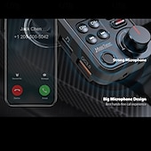 Недорогие Bluetooth гарнитуры для авто-bt93 автомобильный комплект громкой связи bluetooth 5.0 трансмистер fm qc3.0 быстрая зарядка беспроводной автомобильный mp3-плеер bluetooth автомобильный трансмитер fm
