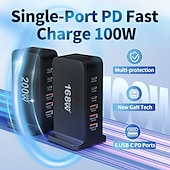 levne USB rozbočovače-USB 3.0 Náboje 6 Přístavy 6 v 1 Funkce podpory napájení Rozbočovač USB s USB 3.0 Typ B 5V / 3A Dodávka energie Pro Notebook Tablet Chytrý telefon