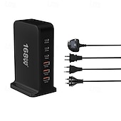 levne USB rozbočovače-USB 3.0 Náboje 6 Přístavy 6 v 1 Funkce podpory napájení Rozbočovač USB s USB 3.0 Typ B 5V / 3A Dodávka energie Pro Notebook Tablet Chytrý telefon