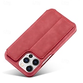 economico Cover per iPhone-Custodia per telefono per iPhone 16 Pro Max Plus iPhone 15 Pro Max Plus iPhone 14 13 12 11 Pro Max Plus Mini Cover flip con slot per schede anti-caduta retrò TPU pelle PU