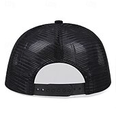 preiswerte Baseballkappe für Herren-Herren Snapback Cap Cap Basecap Sonnenhut Kappe Mesh-Kappe Schwarz Weiß Baumwolle Gitter Netzrücken Modisch Brautkleider schlicht Strasse Täglich Graphic Einstellbar Sonnenschutz Atmungsaktiv