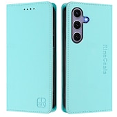 お買い得  サムスン用ケース-電話 ケース 用途 サムスンのギャラクシー S24 Ultra Plus S24 FE S23 S22 S21 S20 Ultra Plus FE A55 5G A14 A34 A54 A72 A73 A53 フリップカバー スタンド付き 磁石バックル ワイヤレス充電をサポート レトロ風 TPU PUレザー
