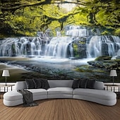 olcso táj kárpit-természet vízesés függő gobelin fal művészet nagy kárpit falfestmény dekoráció fénykép háttér takaró függöny otthon hálószoba nappali dekoráció