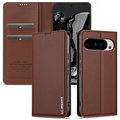 abordables Otras carcasas-teléfono Funda Para Google Píxel 9 Pro Pixel 9 Pro XL Pixel 8 Pro Pixel 8 Píxel 9 Pixel 7 Pixel 7 Pro Gire la tapa con Soporte Ranura para tarjetas Antigolpes Retro TPU Cuero de PU