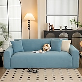 baratos Cobertura de Sofa-capa de sofá de alta elasticidade tecido macio e elástico se adapta perfeitamente à maioria dos sofás capa durável e confortável protege os móveis de manchas e danos fácil de instalar e lavável à