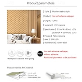 cheap Solid Color Wallpaper-1 Roll Imitation Grass Cloth Wallpaper Woven Bamboo Rattan Wall Covering Hotel Restaurant Store Wall Decoration Ceiling Non Self-Adhesive 950x53cm/374x20.87inch