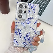 Недорогие Чехлы для Samsung-телефон Кейс для Назначение SSamsung Galaxy S24 Ultra S24 Plus S24 S24 ФЭ S23 Ultra А55 А35 А25 А15 5Г S25 Ультра Кейс на заднюю панель с ремешком на запястье Защита от удара Ретро ТПУ ПК