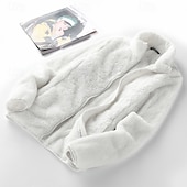 abordables Chaquetas acolchadas-Mujer Chaqueta para senderismo Invierno Al aire libre Mantiene abrigado Resistente al Viento Chaquetas de Lana Chaqueta cortavientos Viaje Rosa Claro Negro Blanco Rosa Gris claro