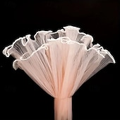 cheap Wedding Decorations-1 Roll Flower Wrapping Mesh with Pearls - Polyamide Florist Netting for Bouquet Packaging Valentine&#039;s Day Birthday Wedding Decor Gift Wrapping Supplies 15-inch