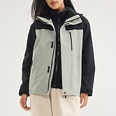 abordables Softshell, polares y chaquetas de montaña-Mujer Chaqueta Softshell Chaqueta para senderismo Invierno Al aire libre Bloque de color Mantiene abrigado Forro Polar Resistente al Viento Resistente al Agua Chaquetas 3-en-1 Chaqueta de Invierno