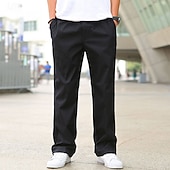 cheap Cargo Pants-Men&#039;s Cargo Pants Trousers Pocket Drawstring Elastic Waist Plain Wearable Outdoor Daily Camping &amp; Hiking Fashion Classic Black Yellow