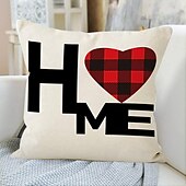 cheap Holiday Cushion Cover-Wedding Heart Gnomes Decorative Toss Pillows Cover 1PC Soft Square Cushion Case Pillowcase for Bedroom Livingroom Sofa Couch Chair