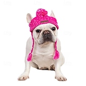abordables Bandanas y Sombreros-Gorro de punto acogedor para perros: accesorio de invierno cálido, resistente al viento y suave para mascotas de razas pequeñas y grandes: perfecto para actividades al aire libre en climas fríos
