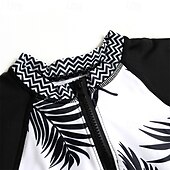 abordables Lycra de surf-Femme Maillot Anti UV Maillot de bain 1 pièce Protection solaire UV UPF50+ Poids Léger manche longue Spandex Le Maillot de corps Maillot de bain Zip sur le devant Natation Surf Plage Sports nautiques