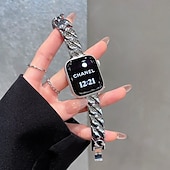 זול להקות Apple Watch-סולו לופ מותאם ל רצועת השעון של Apple Watch 38 מ&quot;מ 40 מ&quot;מ 41 מ&quot;מ 42 מ&quot;מ 44 מ&quot;מ 45 מ&quot;מ 49 מ&quot;מ נשים סגסוגת רצועת שעון חלופית ל iwatch Ultra 2 Series 9 8 7 SE 6 5 4 3 2 1