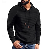 cheap Basic Hoodies-Men&#039;s Hoodie Black White Khaki Light Grey Dark Gray Hooded Plain Front Pocket Sports &amp; Outdoor Daily Holiday Polyester Streetwear Basic Casual Spring &amp;  Fall Clothing Apparel Hoodies Sweatshirts