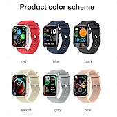 abordables Relojes inteligentes-Reloj inteligente T92 de moda para mujer, pulsera inteligente con control del ritmo cardíaco, del azúcar en sangre y de la temperatura corporal, NFC, llamadas por Bluetooth