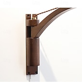 cheap Indoor Wall Lights-Bedside Wall Mount Wall Lamp Ceramic Lampshade LED Wall Lamp with Wood Lamp Hanger in Scandinavian Style Plug in Wall Light