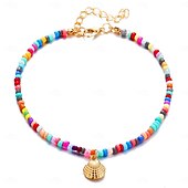 abordables Joyas para el cuerpo-Mujer Pulsera de tobillo Geométrico Elegante Resina Brazalete tobillo Joyas Multi Color Para Fiesta
