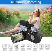 お買い得  アクションカメラ-ビデオカメラ、ビデオカメラ、HD 4K、48MP、ビデオレコーダー、カメラ、ビデオブログ用カメラ、DV、ビデオカメラ、デジタルズーム